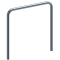Guard hoop |  76 x 2,6 mm | without cross bar | for casting in concrete | total width: 1500 mm | total height: 1500 mm | hot-dip galvanized
